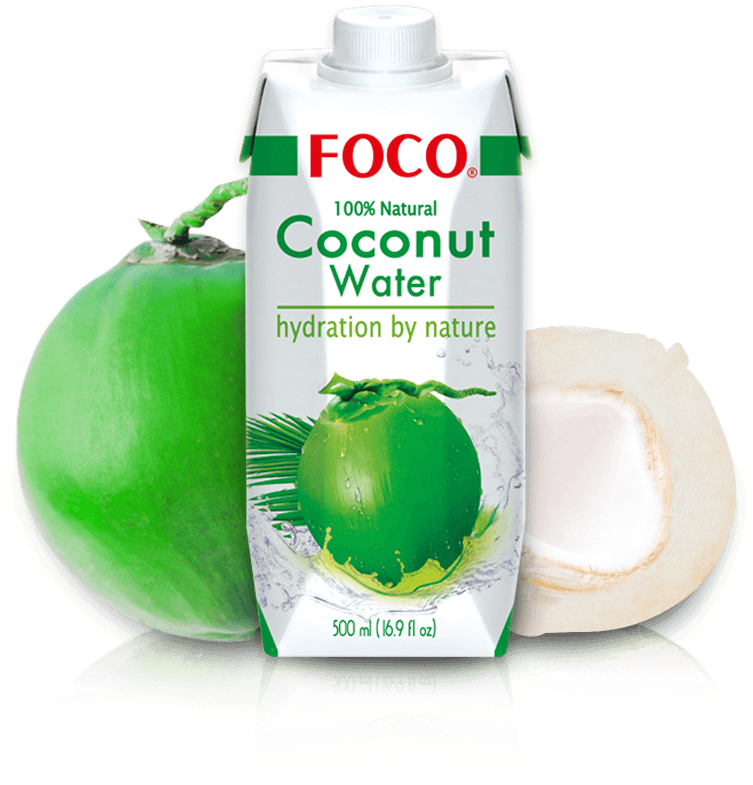 More Details - Foco Pure Coconut Water, 100% Pure, 11.2 Fluid Ounce (934x961), Png Download