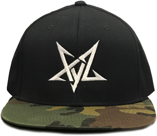 Pentagram Camo Bill Snapback - Baseball Cap (600x496), Png Download