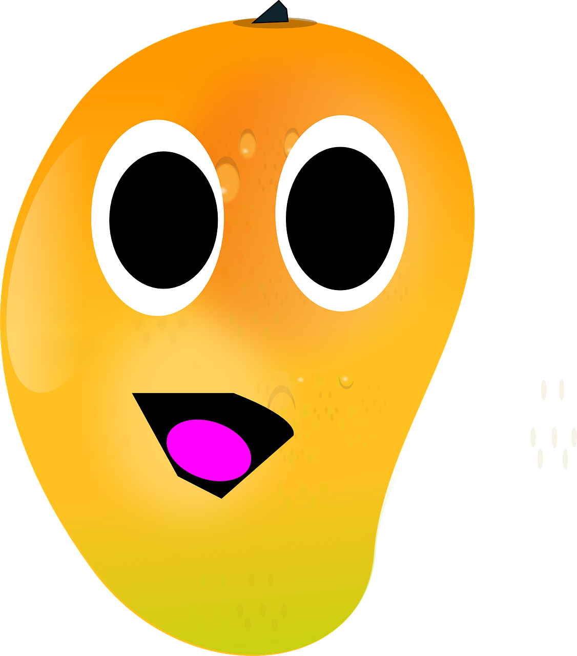 Happy Mango Svg Clip Arts 522 X 593 Px (522x593), Png Download