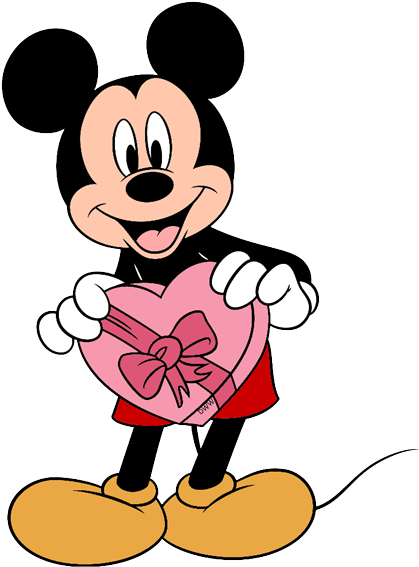 Disney Valentines Day Png Picture - Mickey Mouse (439x575), Png Download