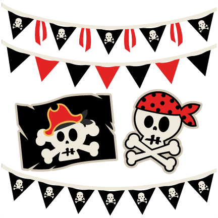 Pirate Set Svg Scrapbook Cut File Cute Clipart Clip - Drawing (432x432), Png Download