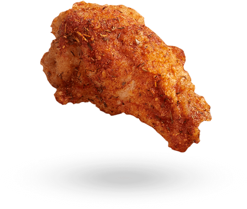 Zeppelin®, B 17 Bomber™, 2 Full Rack Of Ribs, 2 Large - Crispy Fried Chicken (878x718), Png Download