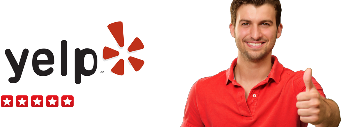 Shopping Wall Qr Code Like Us On Yelp Social Media (1172x438), Png Download