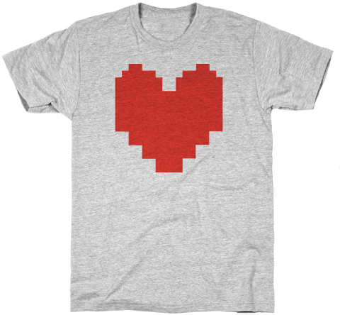 Undertale Pixel Heart Mens T-shirt - Funny Shirts For Teachers (484x484), Png Download
