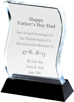 Wave Acrylic - Trophy (300x400), Png Download