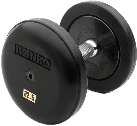 Ivanko Dumbbells Ivanko®rubber Encased Cast Iron Plate - Techno Dumbbells (600x600), Png Download