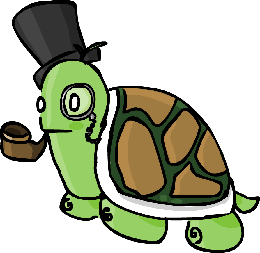 Image - Turtle With Monocle (893x870), Png Download