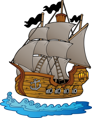 Pirates - Pirate Clip Art (390x500), Png Download