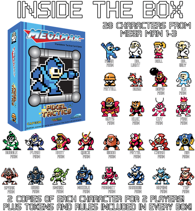 Mega Man Pixel Tactics (680x734), Png Download