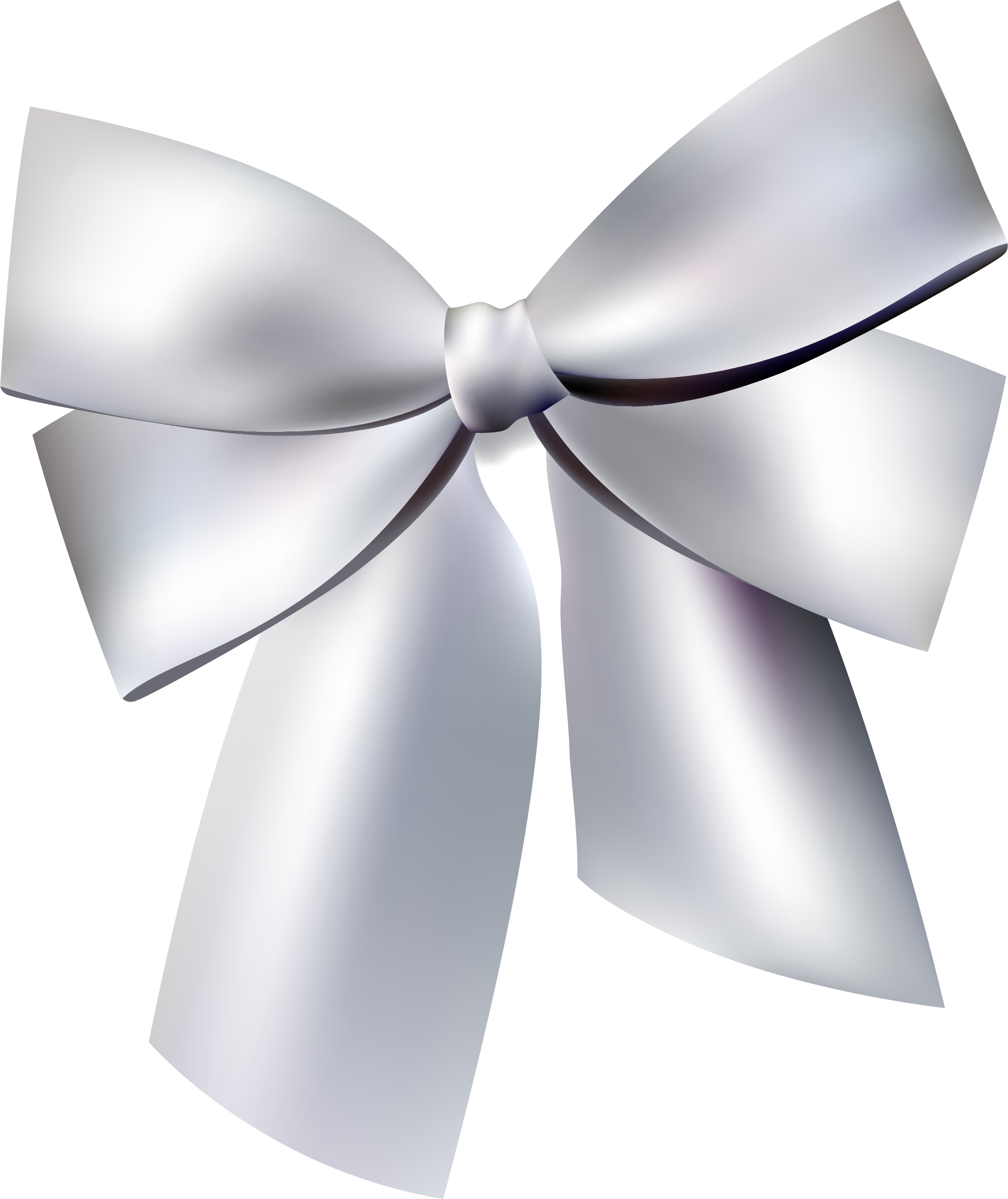 15 Silver Ribbon Bow Png For Free Download On Mbtskoudsalg - Grey Bow Png (2001x2379), Png Download