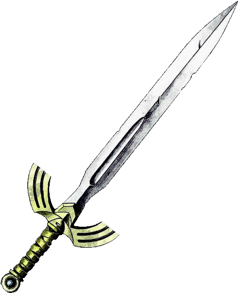 Seashellsword - Link's Awakening Sword (500x598), Png Download