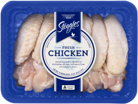 Fresh Chicken Wings - Steggles Chicken Giblets 1kg (500x500), Png Download