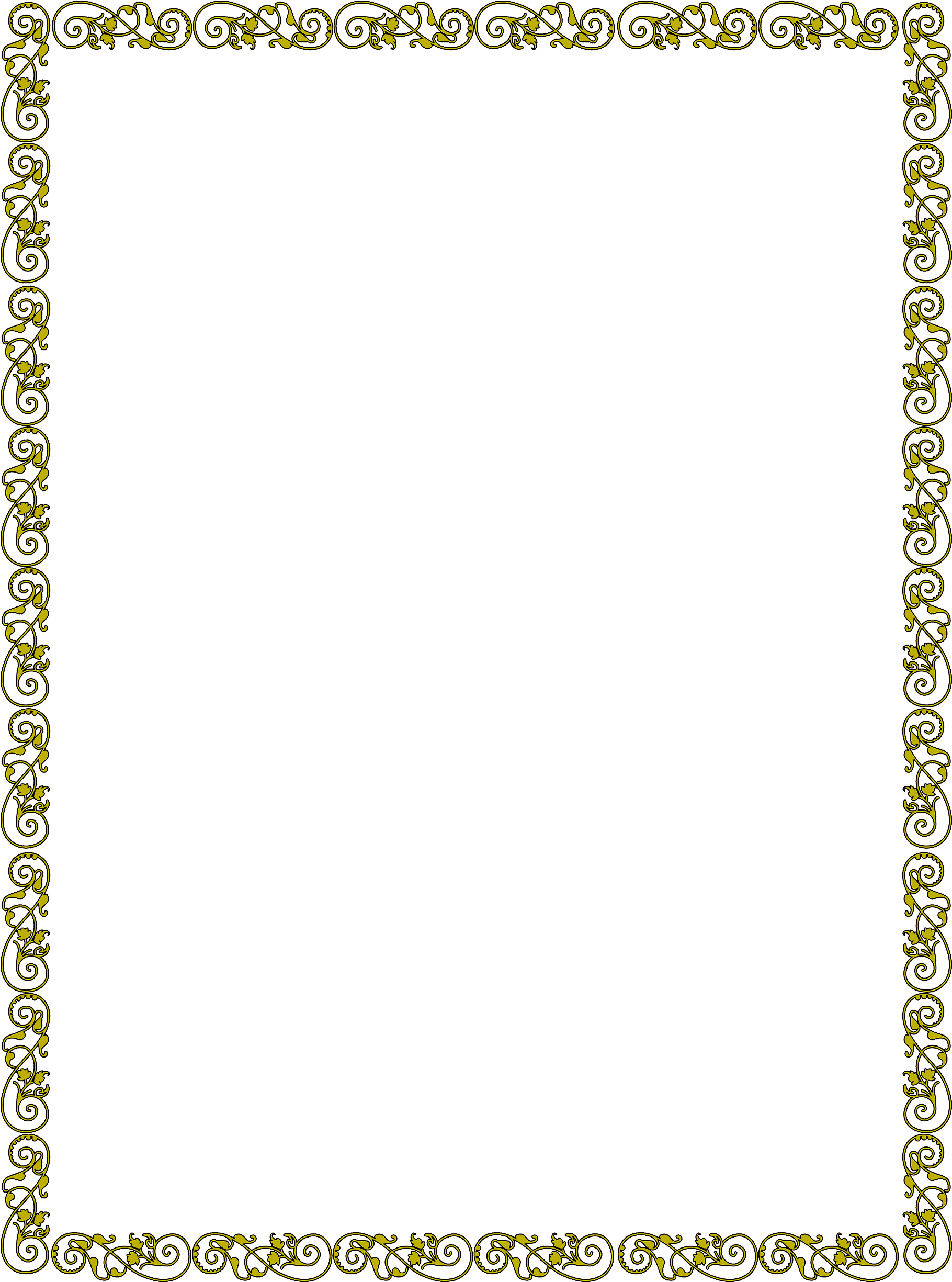 Border Vintage Frame Profile - Library (1902x2561), Png Download