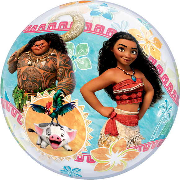 Disney Moana 22" Bubble Balloon - Moana Balloon (600x600), Png Download