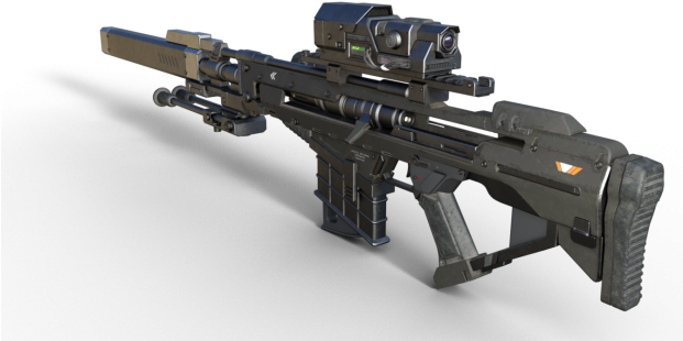 Tactical Sniper Rifle Render In Daz3d For Bf2142 Mod - Sniper Rifle (620x348), Png Download