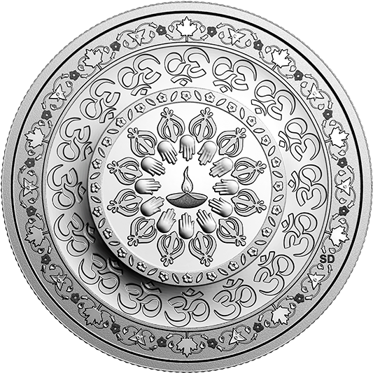 Pure Silver Coin Diwali - Rwanda Silver Coins 2009 (570x570), Png Download