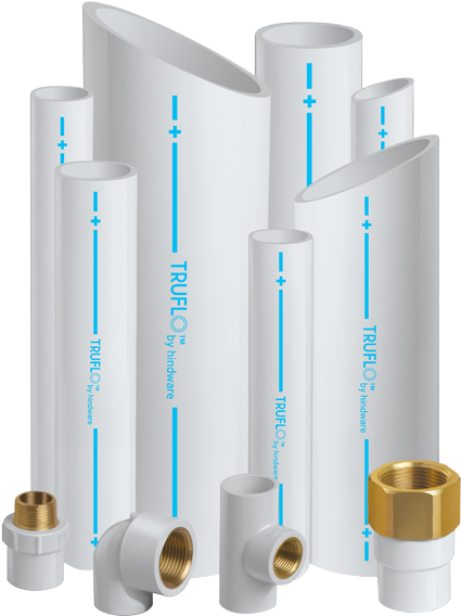 Upvc Plumbing System For Cold Water - Truflo Pipe By Hindware (440x700), Png Download