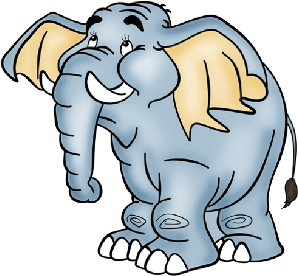 Elephant Cartoon Pics - Elephant Cartoon Pictures Png (600x600), Png Download