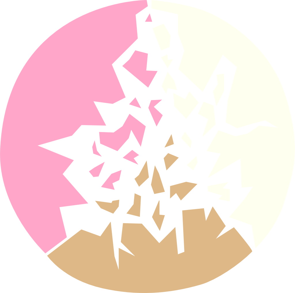 Neopolitan Abstract/minimalist Shattered Glass - Abstract Art (1024x1016), Png Download