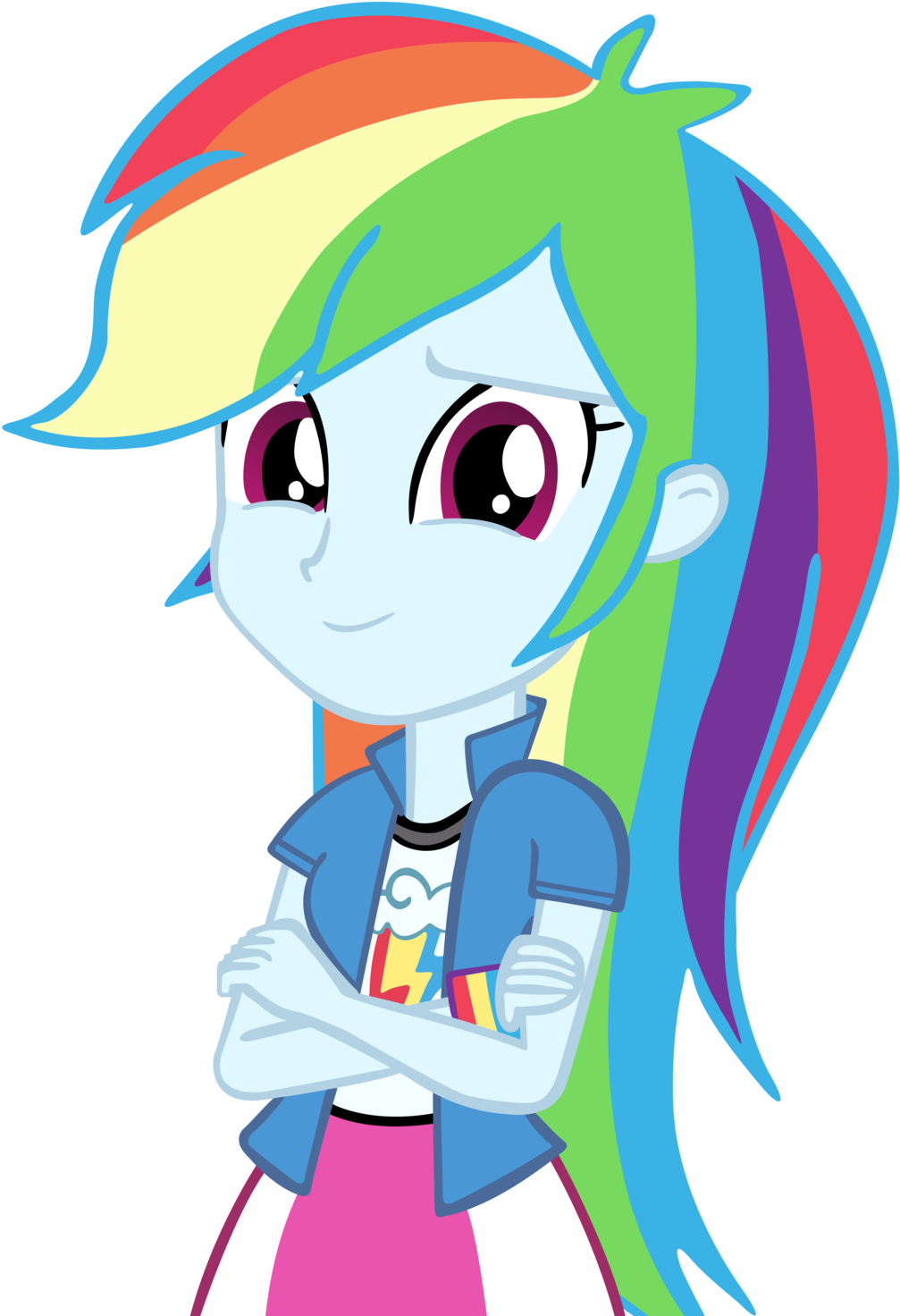 Humanequestrianflyer - Image - My Little Pony Rainbow Dash Human (1024x1477), Png Download