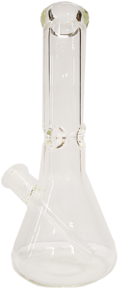 12″ Glass Beaker Bong - Glass Bottle (370x475), Png Download