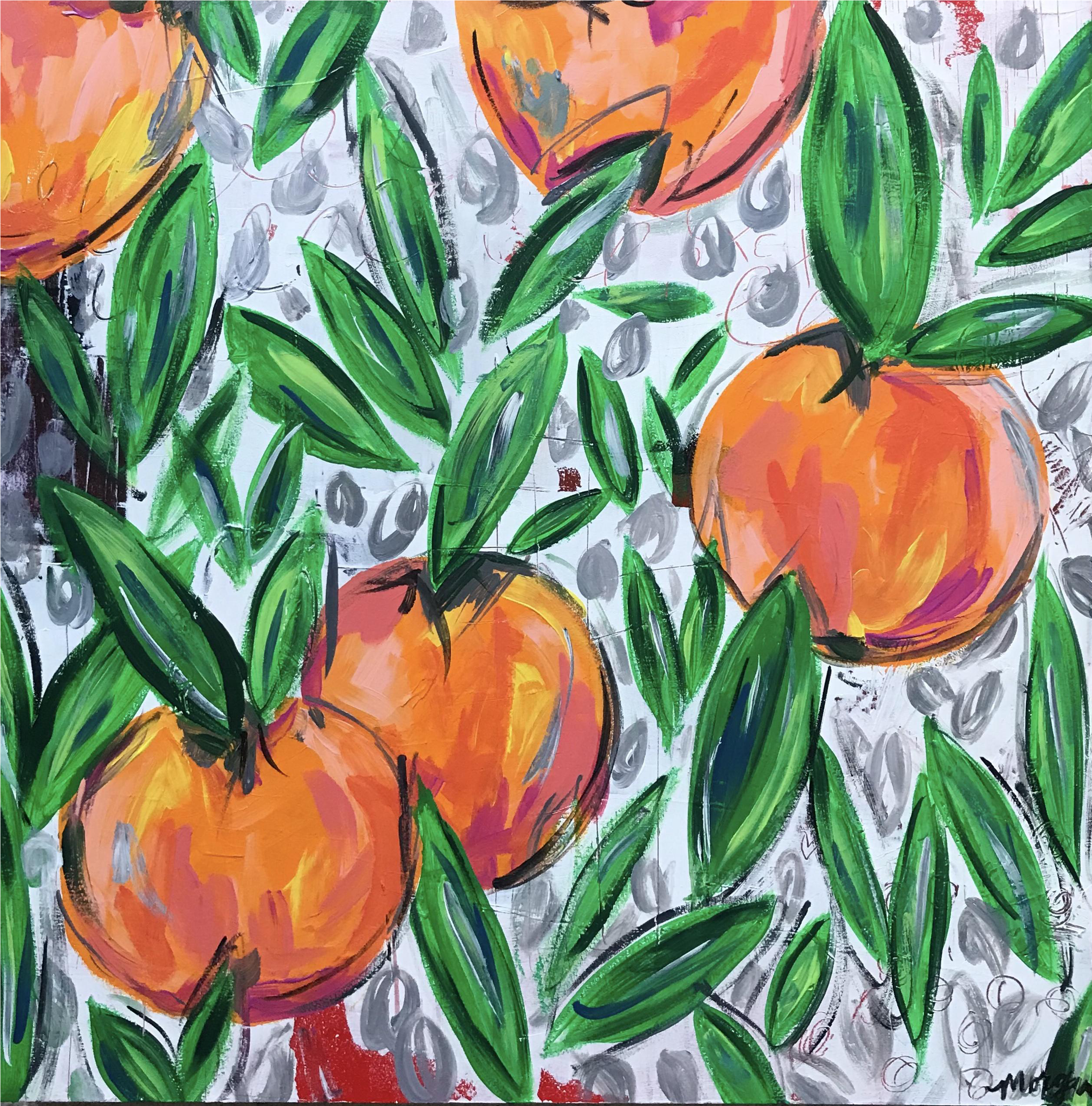 Jpg Royalty Free Stock Orange Blossoms For June Original - Drawing (2799x2834), Png Download