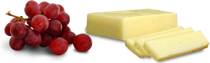 Click Here For Details - Grapes And Cheese Png (669x202), Png Download
