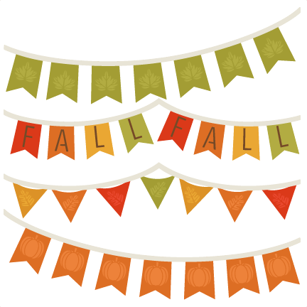 Fall Banners Svg Cutting File For Scrapbooking Autumn - Fall Banner Clipart Png (432x432), Png Download