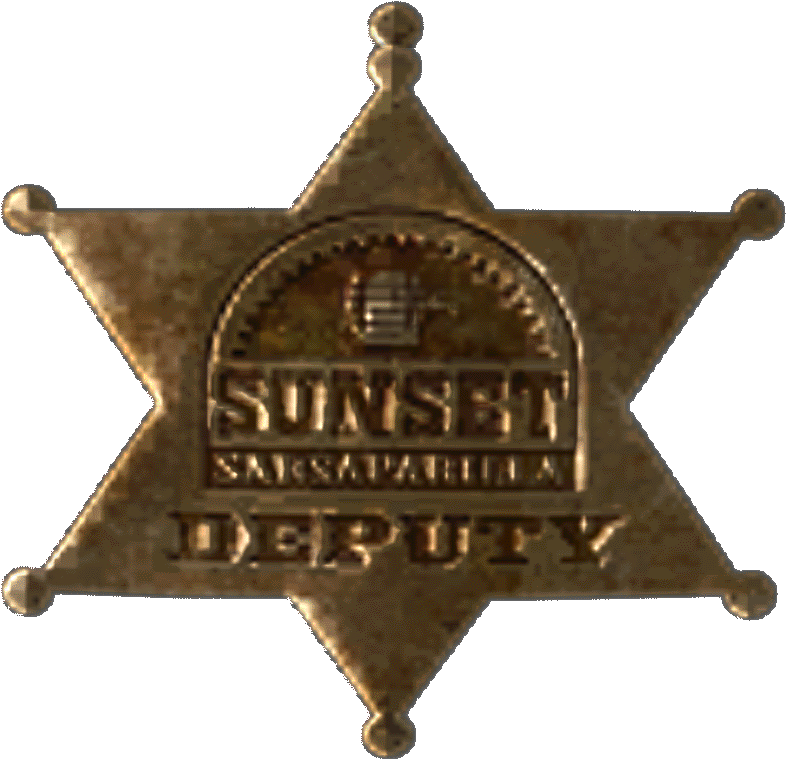 Sunset Sarsaparilla Deputy Badge - Deputy's Badge (950x804), Png Download