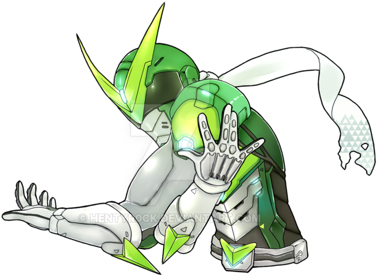 Commission - Overwatch Genji Sentai Art (900x720), Png Download
