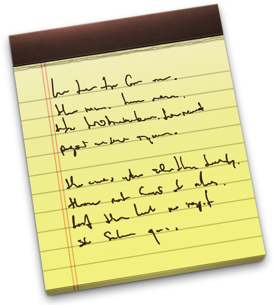 Download Download - Mac Os X Notes Icon - Full Size PNG Image - PNGkit
