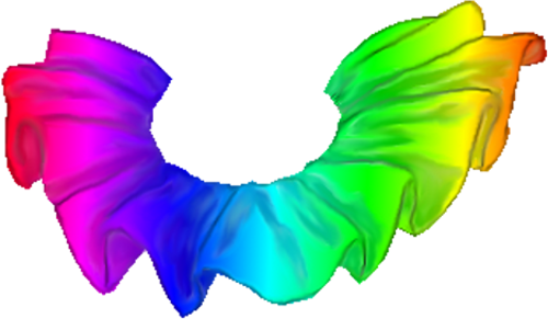 Clown Collar Rainbow By Clipartcotttage On Deviantart - Clown Collar Png (500x291), Png Download