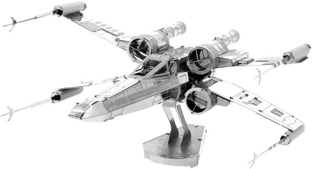 Metal Earth Star Wars - Metal Earth X Wing (600x331), Png Download