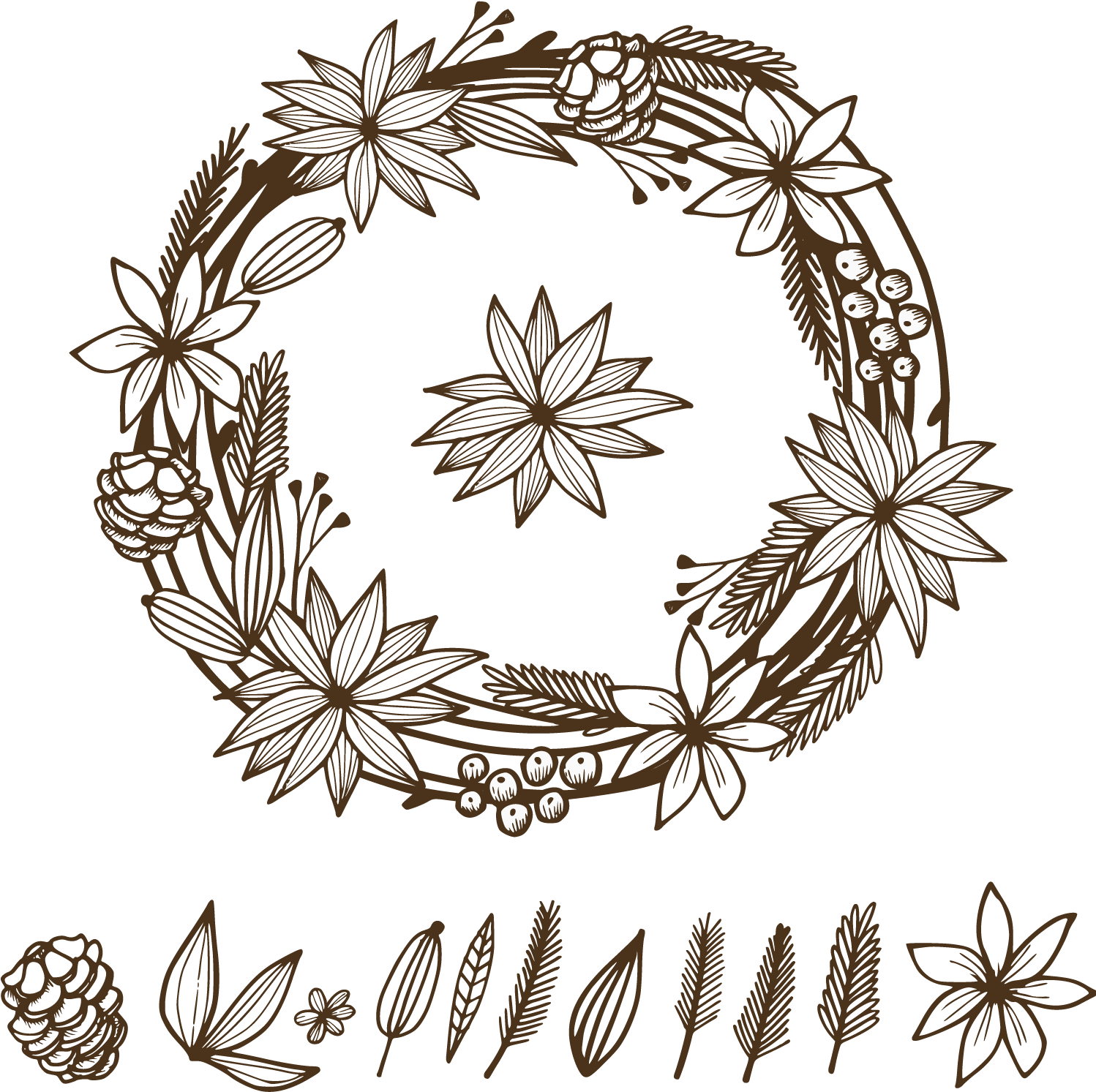 Graphic Library Library Flower Christmas Beautiful - Christmas Day (1500x1500), Png Download