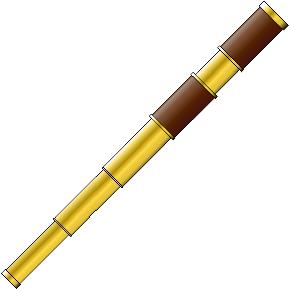 Spyglass Png Images 600 X - Pirate Telescope Png (600x600), Png Download
