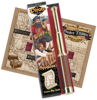 Pirate Spyglass - West Indies Map (432x432), Png Download