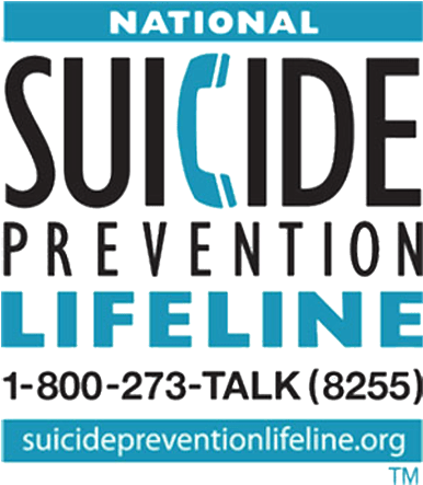 Cropped Natl Suicide Prevention Lifeline Logo Image - Suicide Hotline (400x462), Png Download