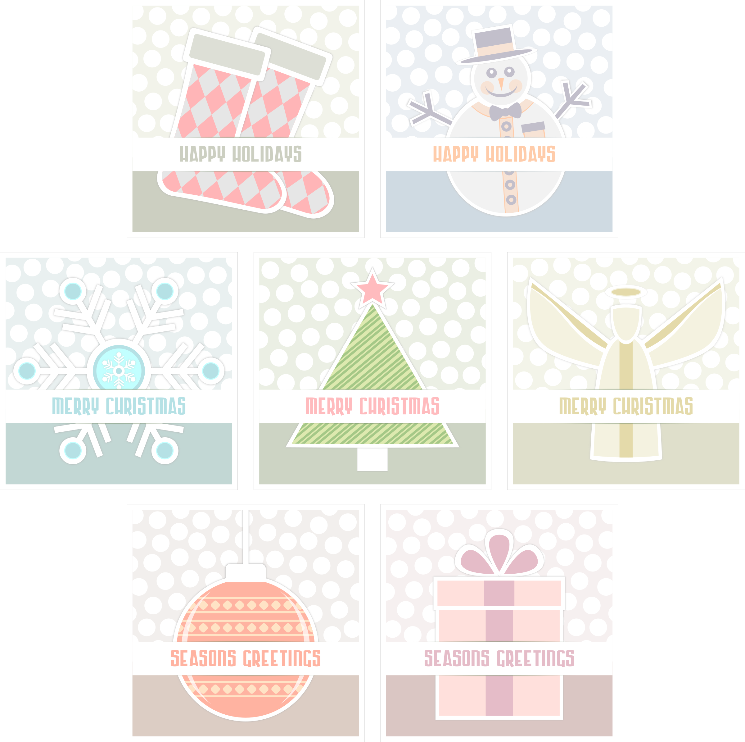 Big Image - Moderner Weihnachtsverzierungs-tupfen-druck Mousepad (2400x2389), Png Download