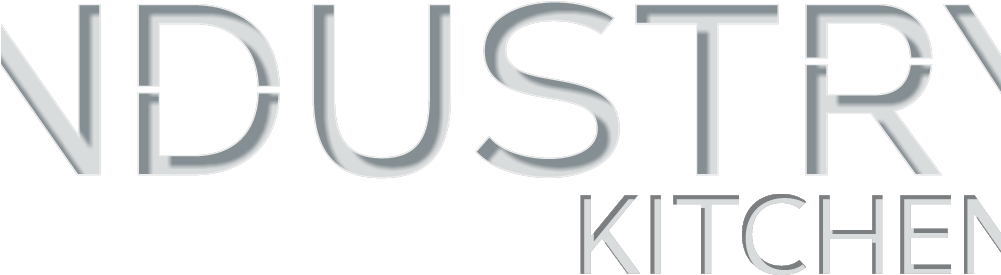 Industry Kitchen Logo 1200x300px Shadow White - Industrial Kitchen (1000x301), Png Download