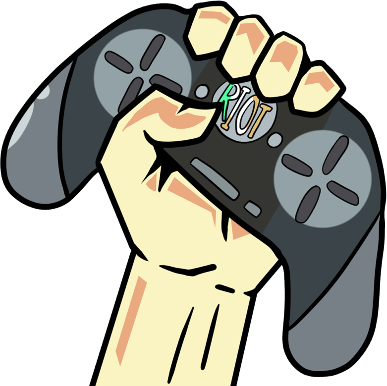 Everynightxriot - Controller Cartoon With Hand (781x779), Png Download