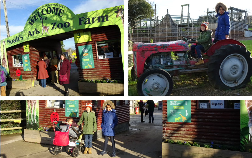 Christmas At Noah's Ark Bristol - Tractor (853x544), Png Download