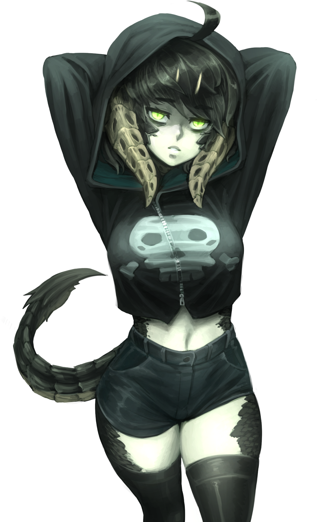 Tumblr Oh3f72xaky1rkn25go1 1280 - Anime Girl Monster Png (1280x1811), Png Download