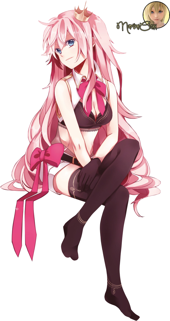 Luka Megurine Render By Naminechuu-d4hwkb0 - Anime Luka (850x1335), Png Download