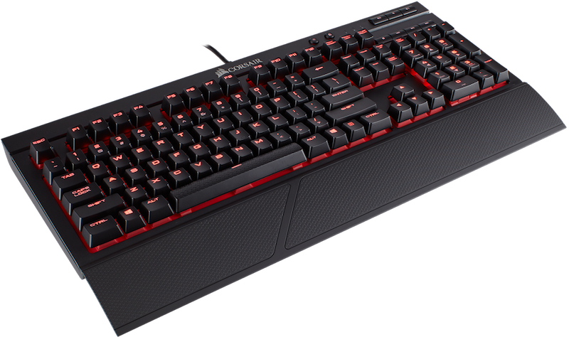 Corsair K68 Mechanical Gaming Keyboard With Spill Resistance - Corsair Gaming K55 Rgb Keyboard (800x474), Png Download