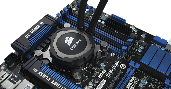 Make Your Pc Run Forty Degrees Cooler With Corsair's - Corsair H105 Hydro Series Extreme Performance Liquid (600x315), Png Download