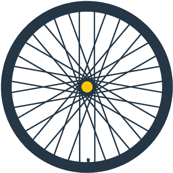 Frame Icon Bike Wheel Icon - New York City (588x588), Png Download