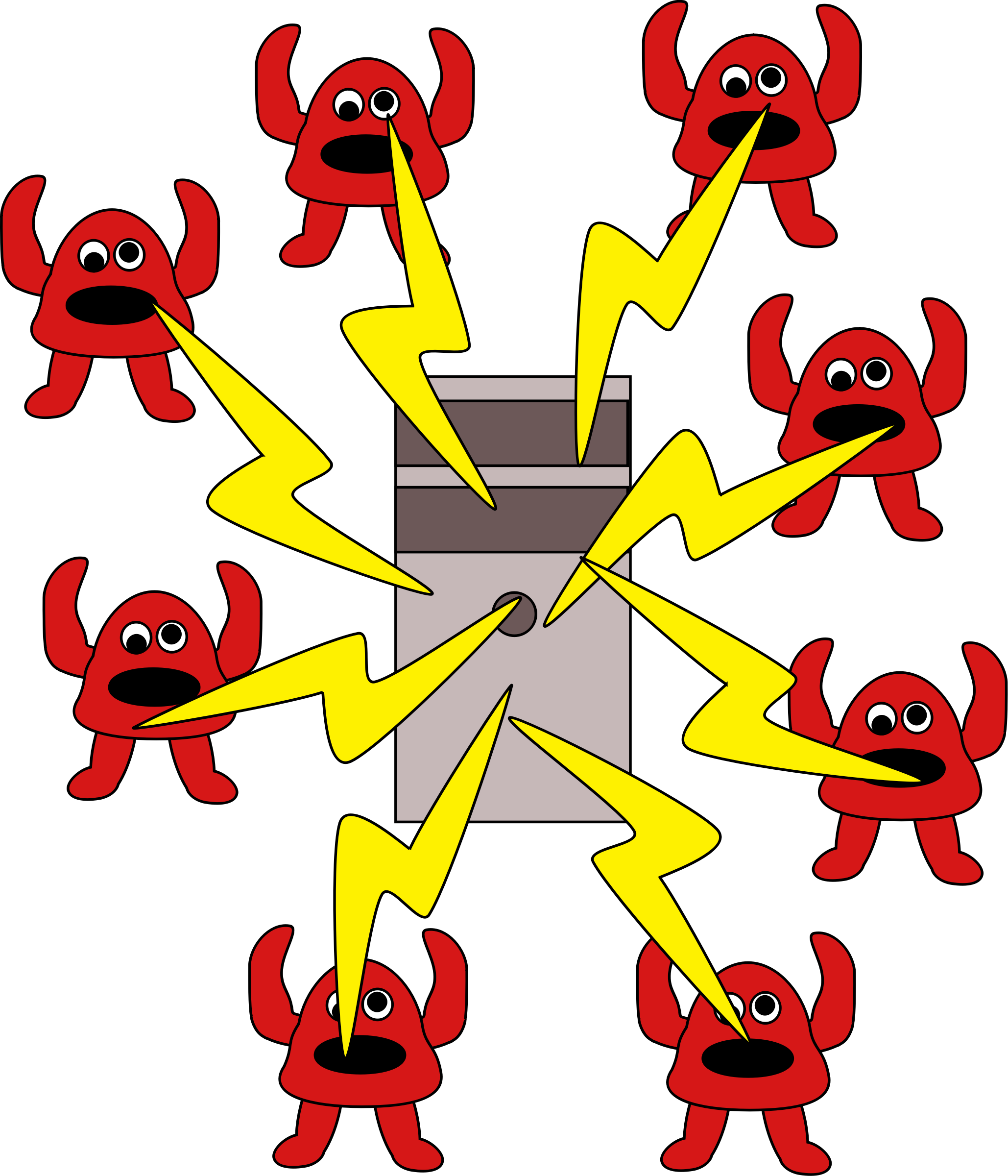 This Free Icons Png Design Of Denial Of Service Attack (2058x2400), Png Download