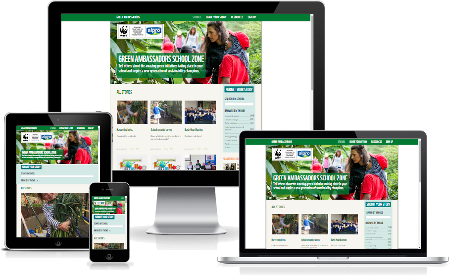 Wwf Green Ambassadors - Web Design (978x581), Png Download