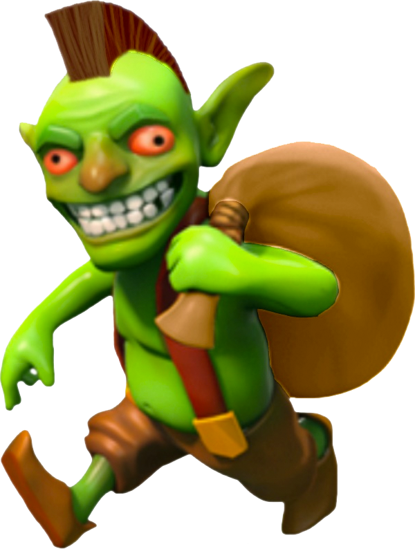 Clash Of Clans Goblin Old (600x794), Png Download