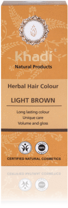 Herbal Hair Colour Light Brown - Khadi Herbal Hair Colour - Light Brown 100g (316x480), Png Download